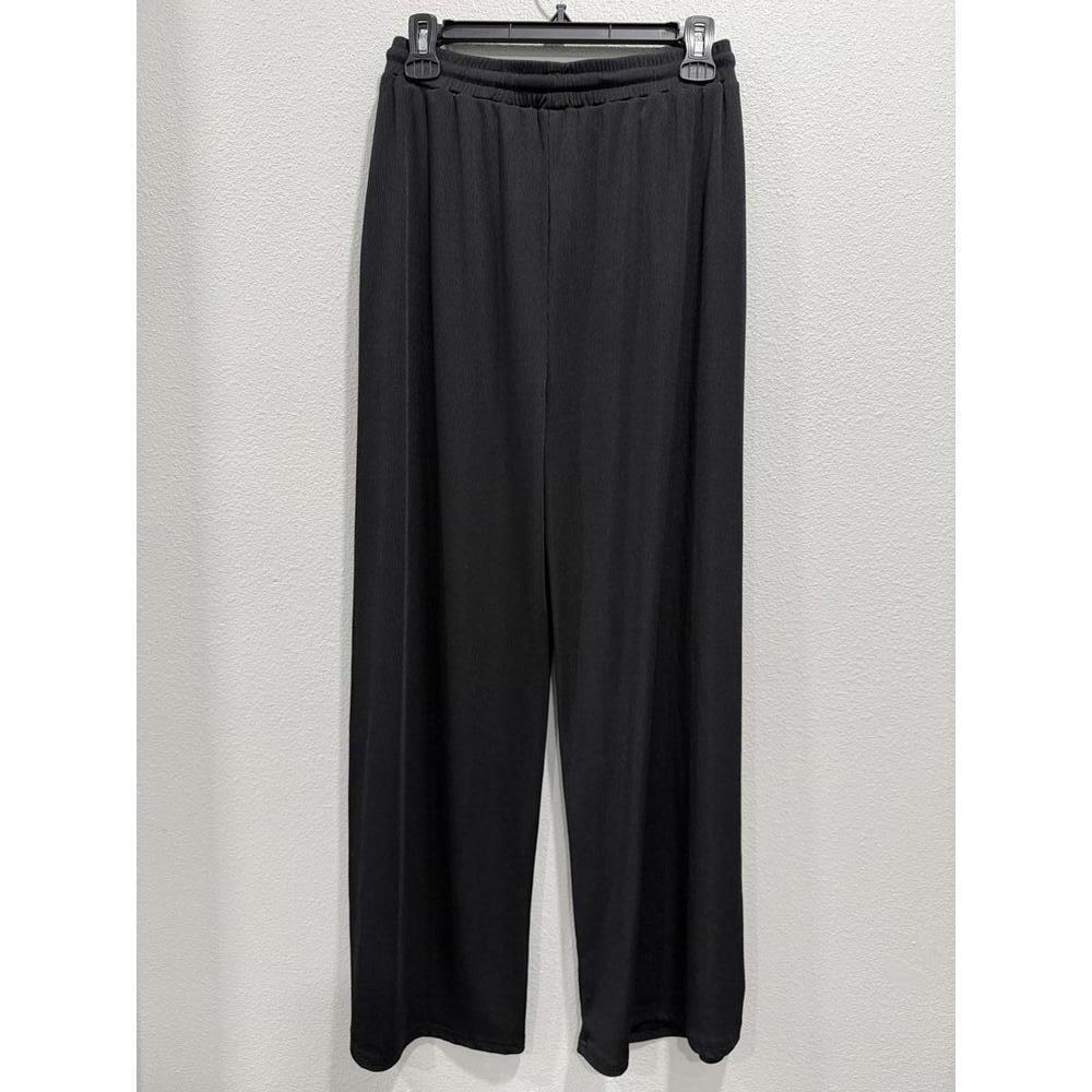 Cider Black Wide Leg Pants, Women's Large - Picture 2 of 5